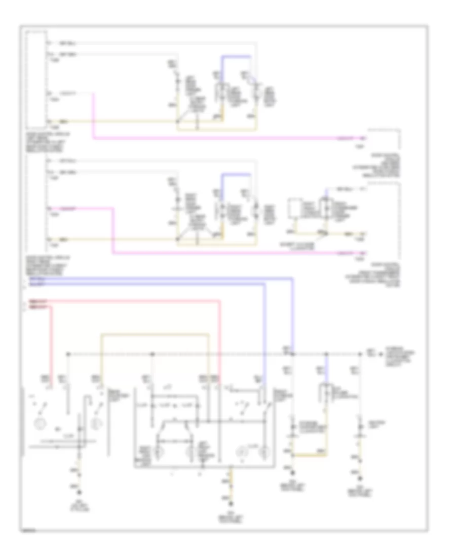Courtesy Lamps Wiring Diagram, Late Production (2 of 2) for Audi A3 2007