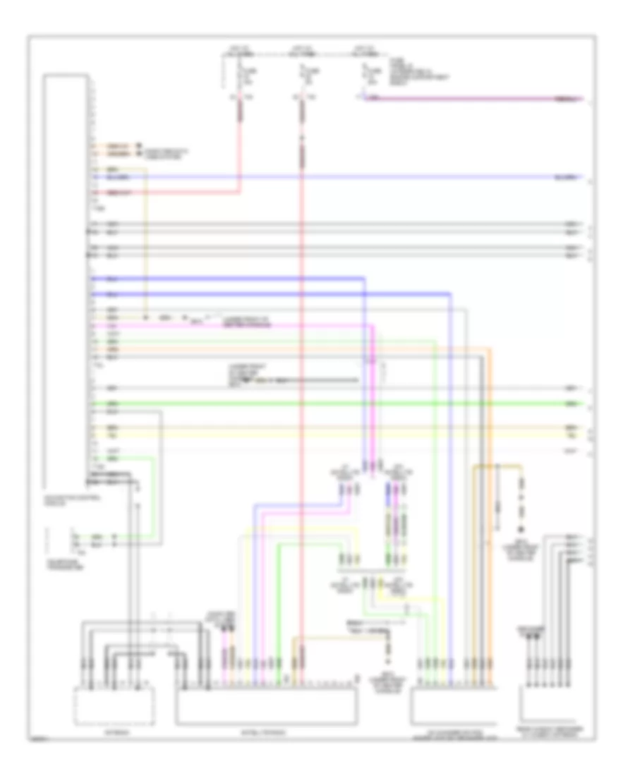 Navigation Wiring Diagram with RNS E with Bose 1 of 2 for Audi A3 2007