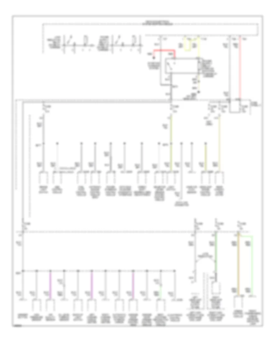 2.0L Turbo, Power Distribution Wiring Diagram (4 of 4) for Audi A3 2007