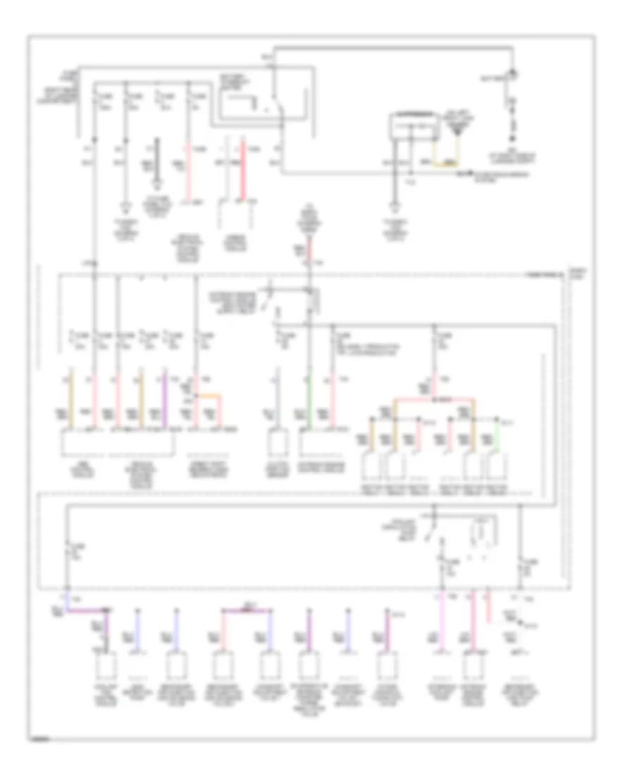 3.2L, Power Distribution Wiring Diagram (1 of 4) for Audi A3 2007