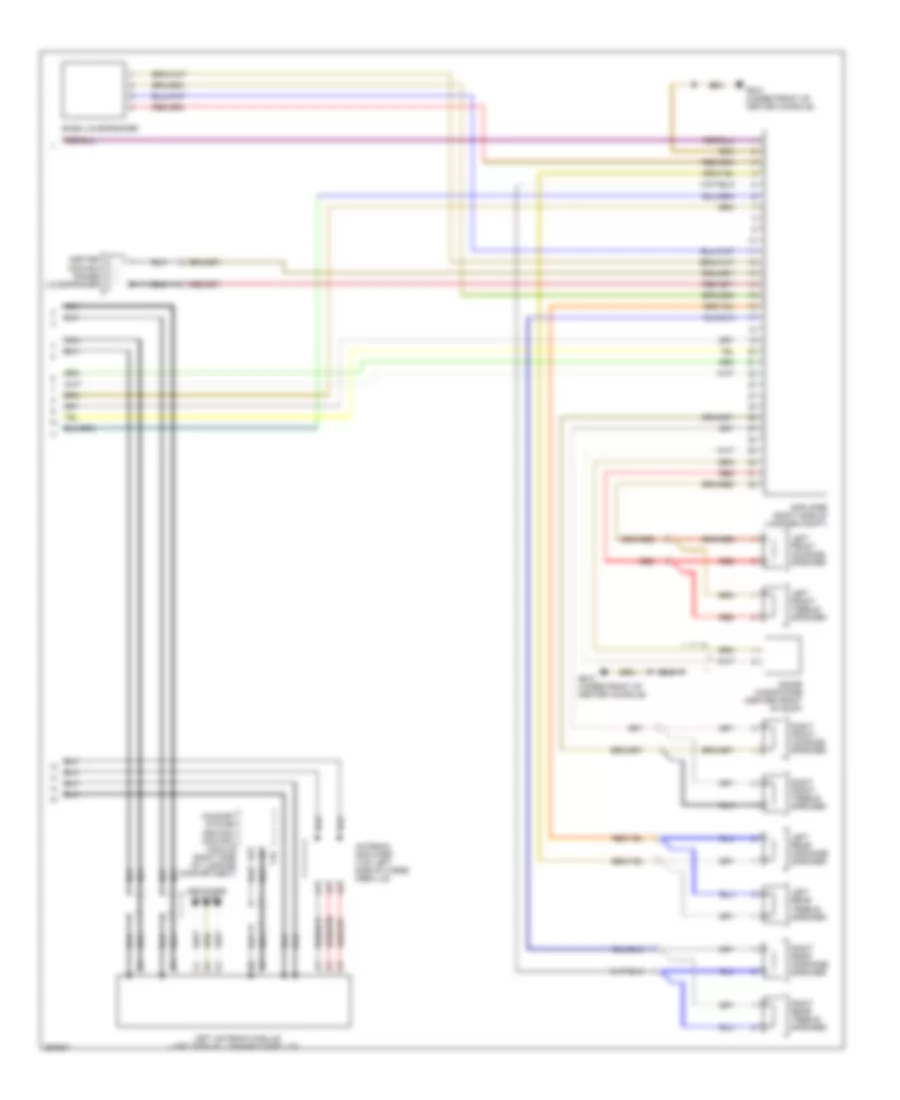 Bose Radio Wiring Diagram, Early Production (2 of 2) for Audi A3 2007