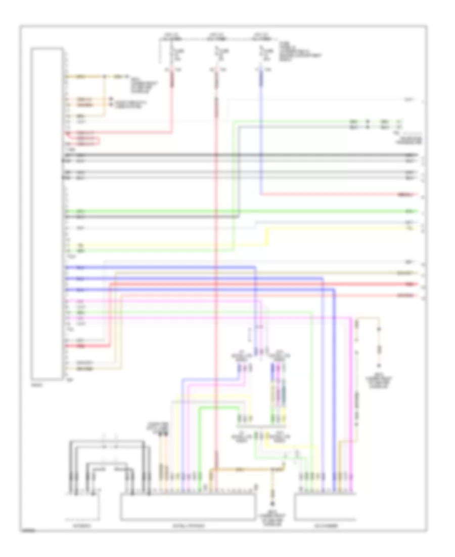 Radio Wiring Diagram, with Amplifier Late Production (1 of 2) for Audi A3 2007