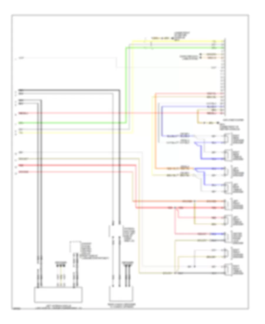 Radio Wiring Diagram, with Amplifier Late Production (2 of 2) for Audi A3 2007