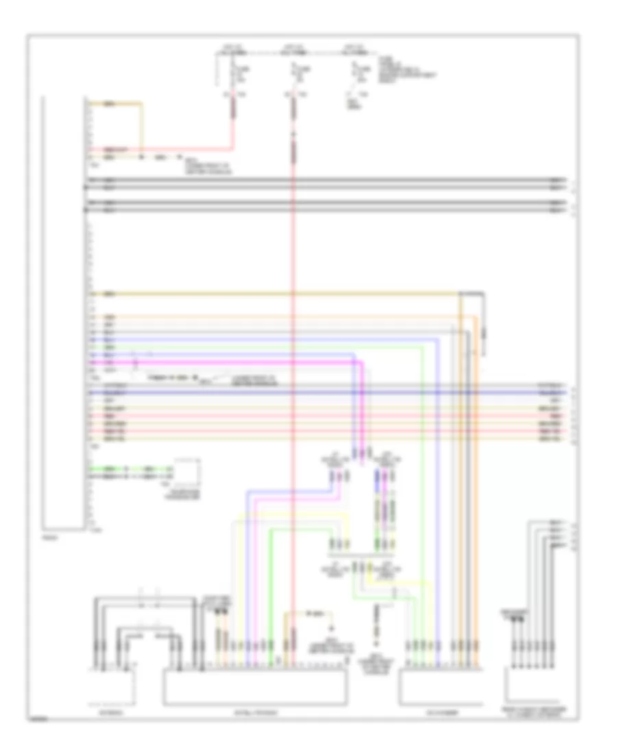 Radio Wiring Diagram, without Amplifier Early Production (1 of 2) for Audi A3 2007
