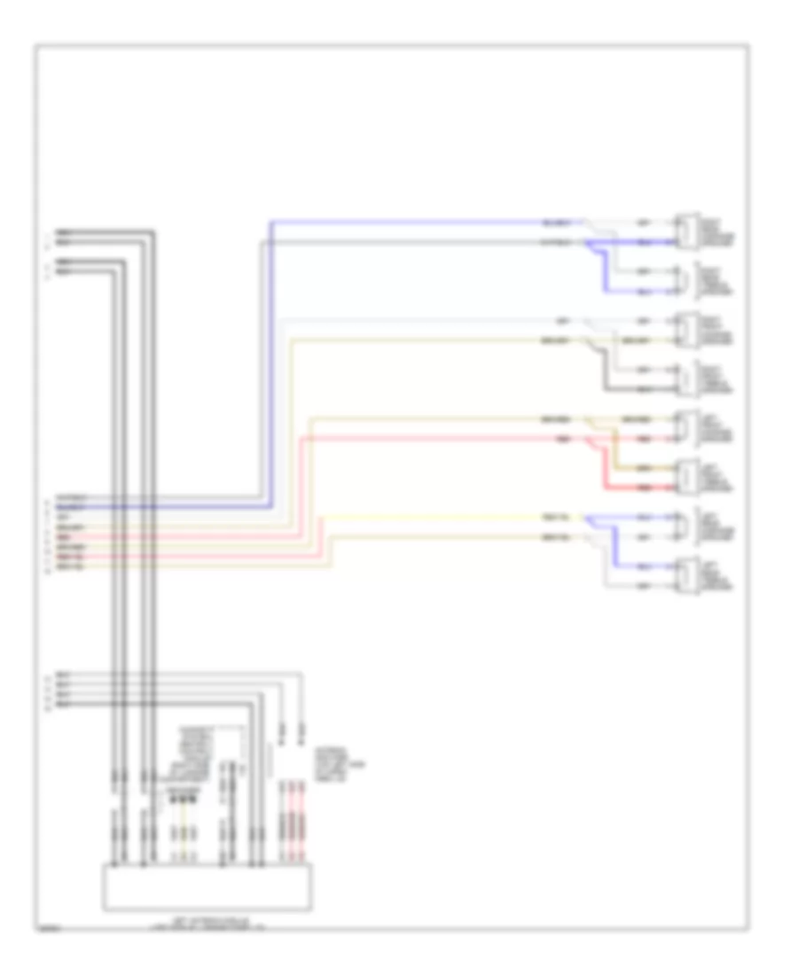 Radio Wiring Diagram, without Amplifier Early Production (2 of 2) for Audi A3 2007