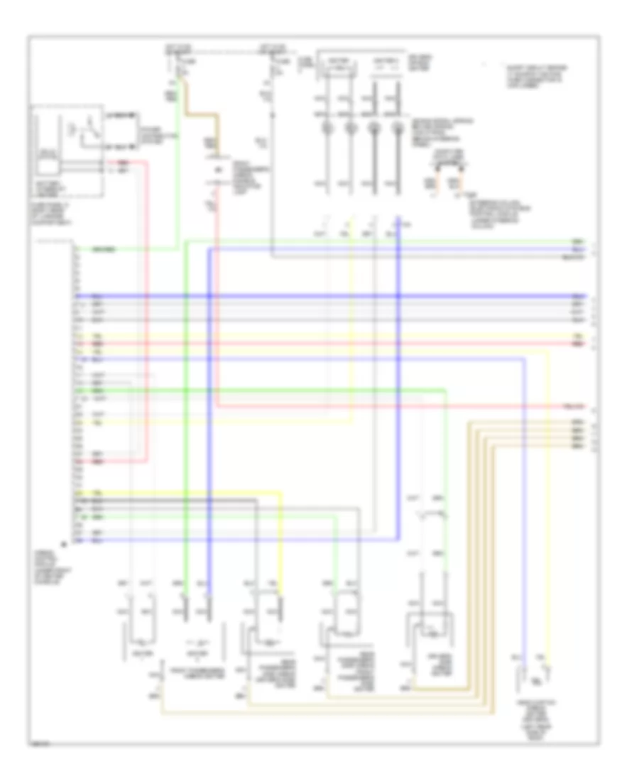 Supplemental Restraints Wiring Diagram 1 of 3 for Audi A3 2007