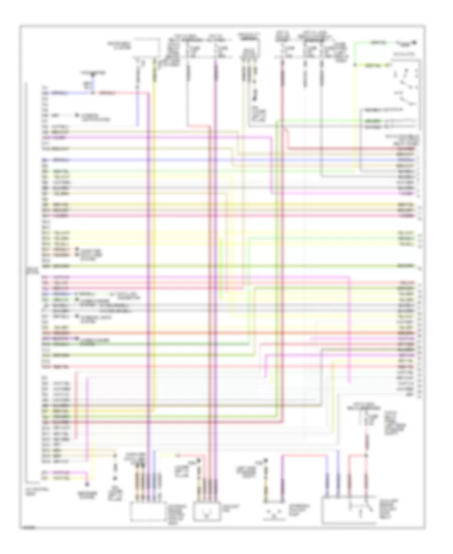 3.0L, Automatic AC Wiring Diagram (1 of 2) for Audi A6 2002