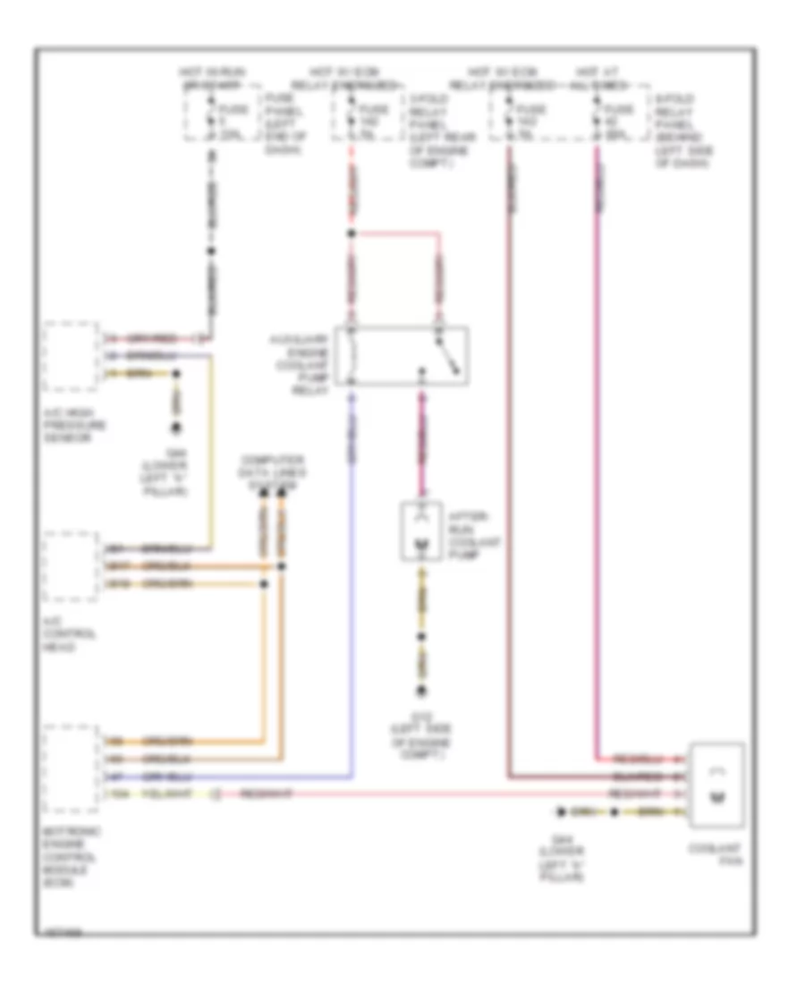 3.0L, Cooling Fan Wiring Diagram for Audi A6 2002