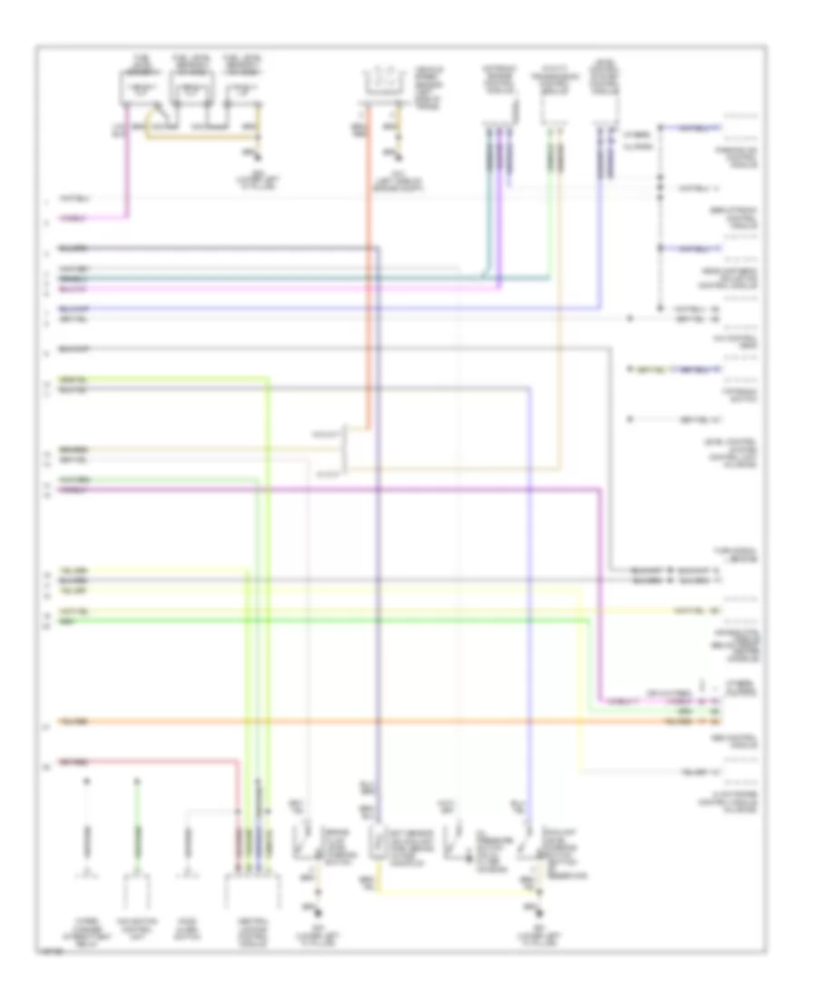 Instrument Cluster Wiring Diagram 2 of 2 for Audi A6 2002