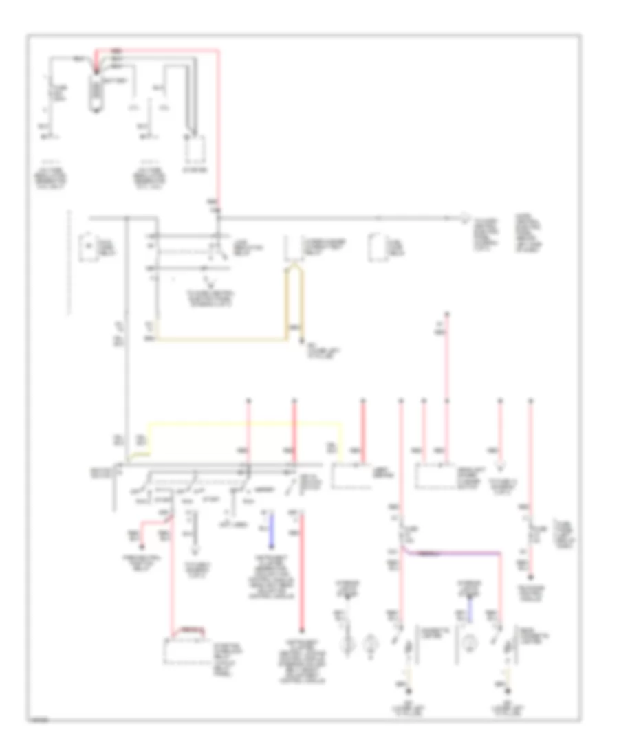 Power Distribution Wiring Diagram 1 of 3 for Audi A6 2002