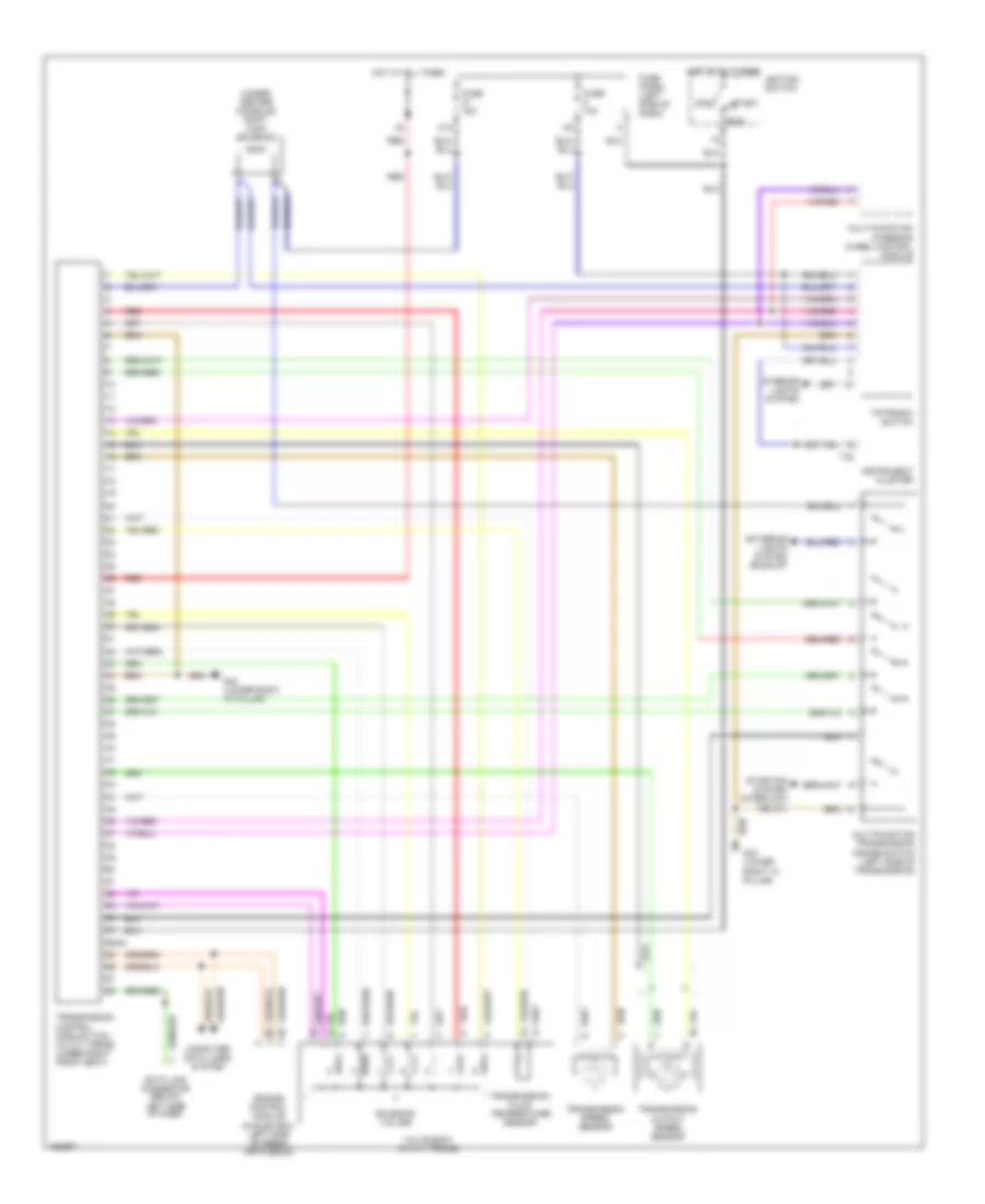 3.0L, AT Wiring Diagram, without CVT for Audi A6 2002