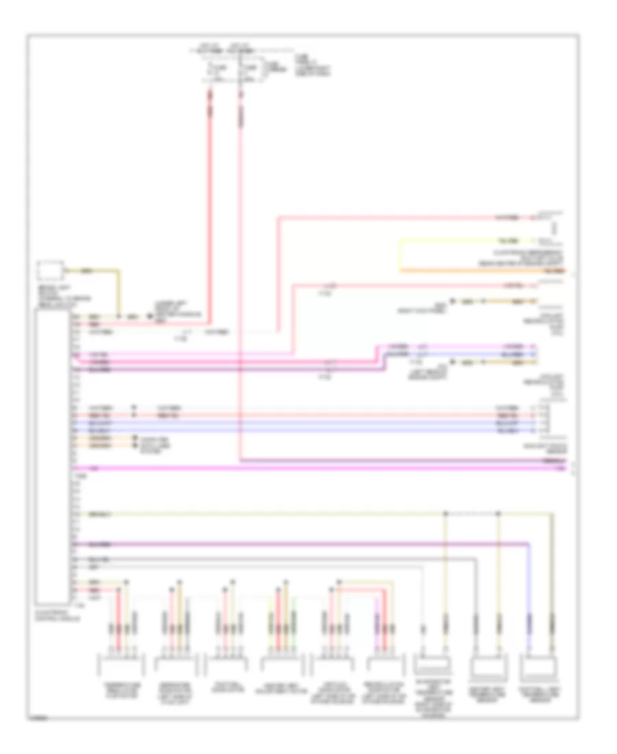 Automatic AC Wiring Diagram, Basic (1 of 2) for Audi Q5 3.2 2012