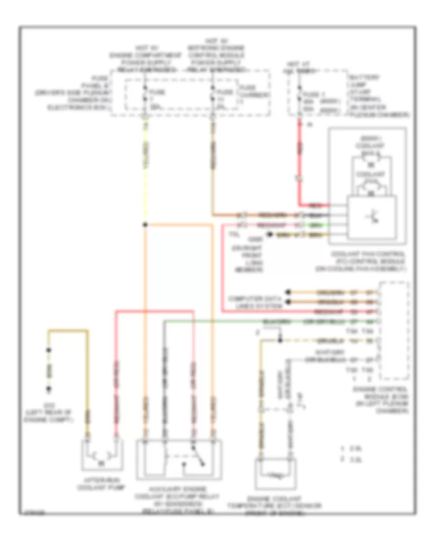 Cooling Fan Wiring Diagram for Audi Q5 3.2 2012
