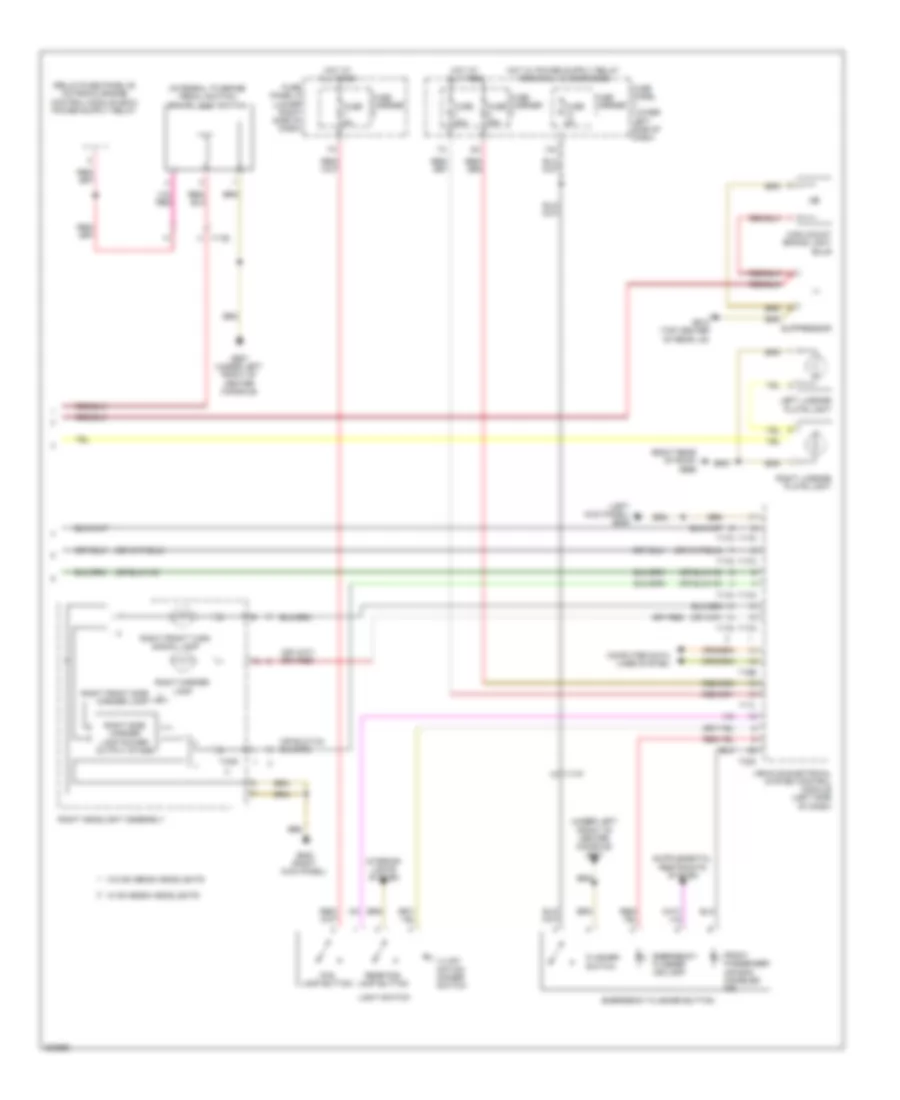 Exterior Lamps Wiring Diagram (2 of 2) for Audi Q5 3.2 2012