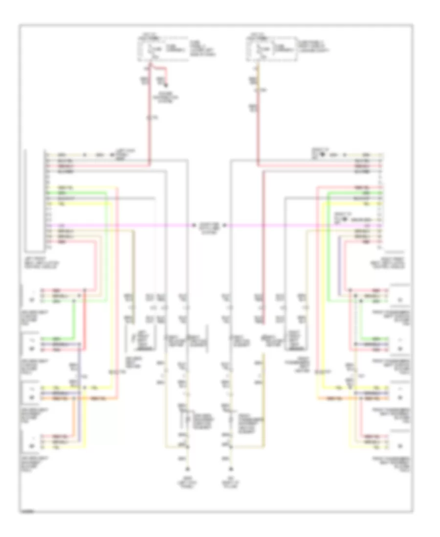 Front Heated Seats Wiring Diagram without Memory Seats with Ventilation for Audi Q5 3 2 2012