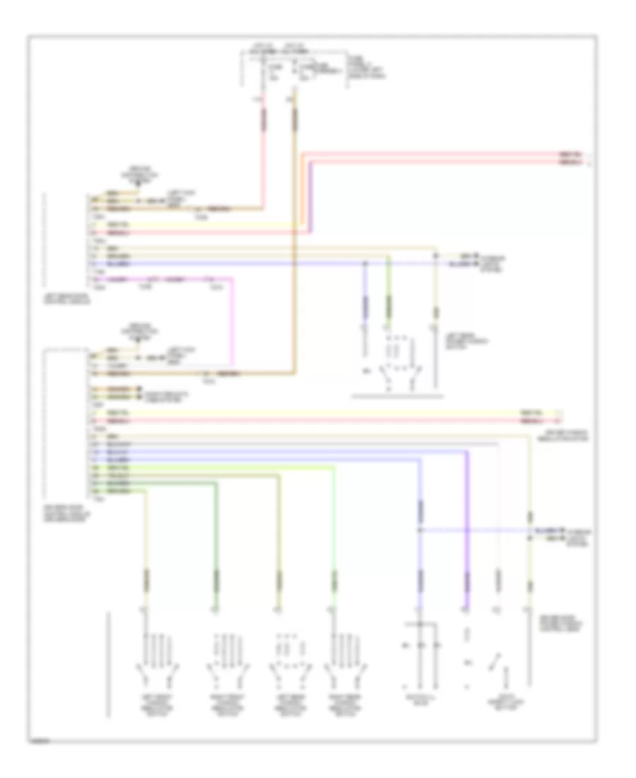 Power Windows Wiring Diagram 1 of 2 for Audi Q5 3 2 2012