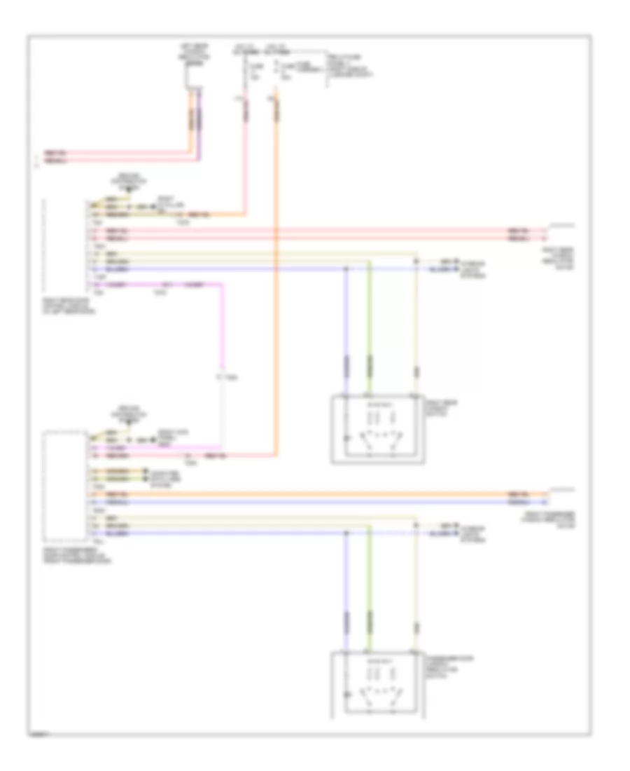 Power Windows Wiring Diagram (2 of 2) for Audi Q5 3.2 2012