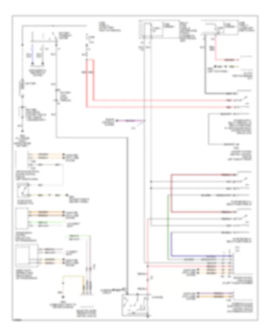 Starting Wiring Diagram for Audi Q5 3 2 2012