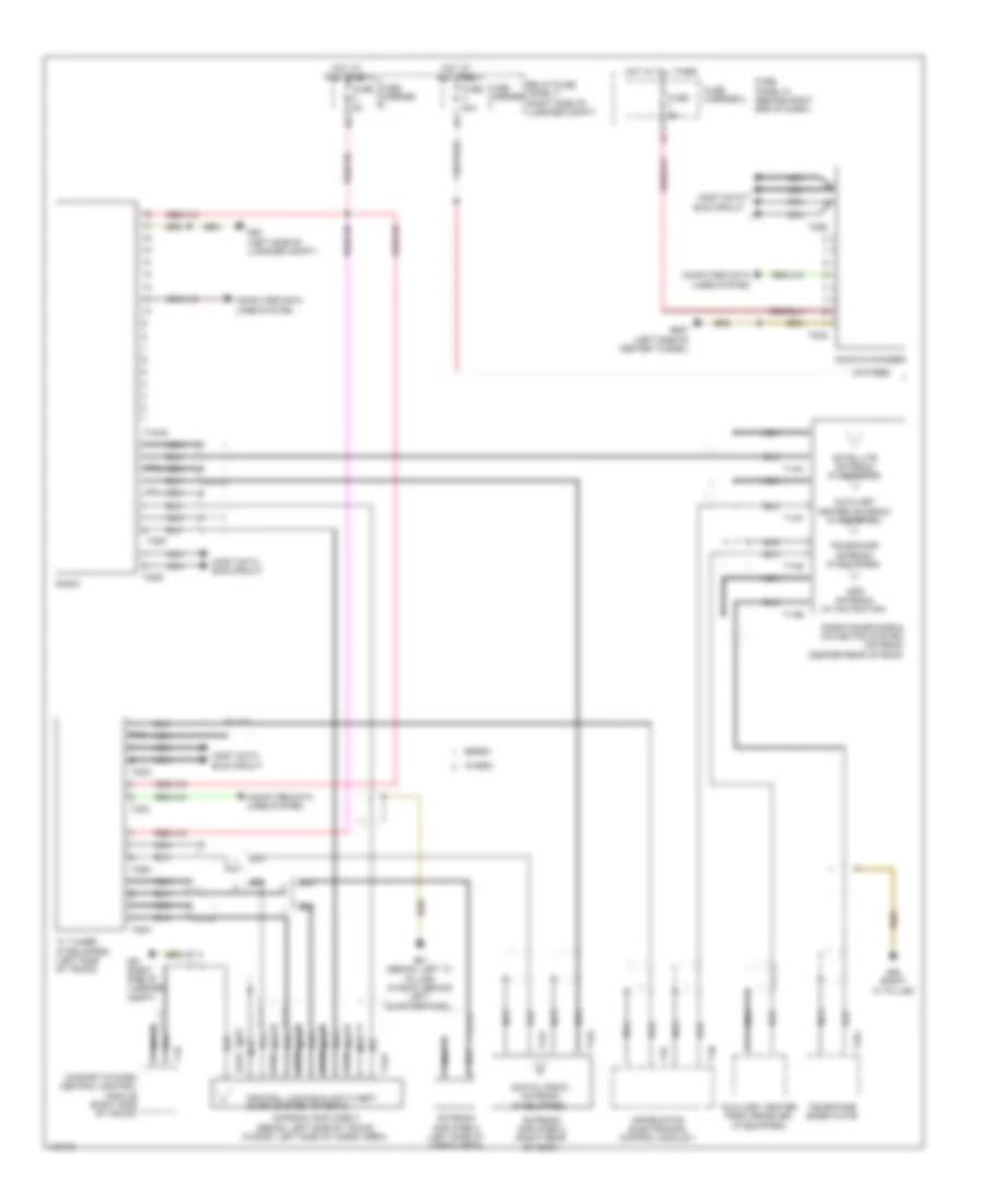 Navigation Wiring Diagram Premium MMI 1 of 2 for Audi A4 Premium Plus 2014