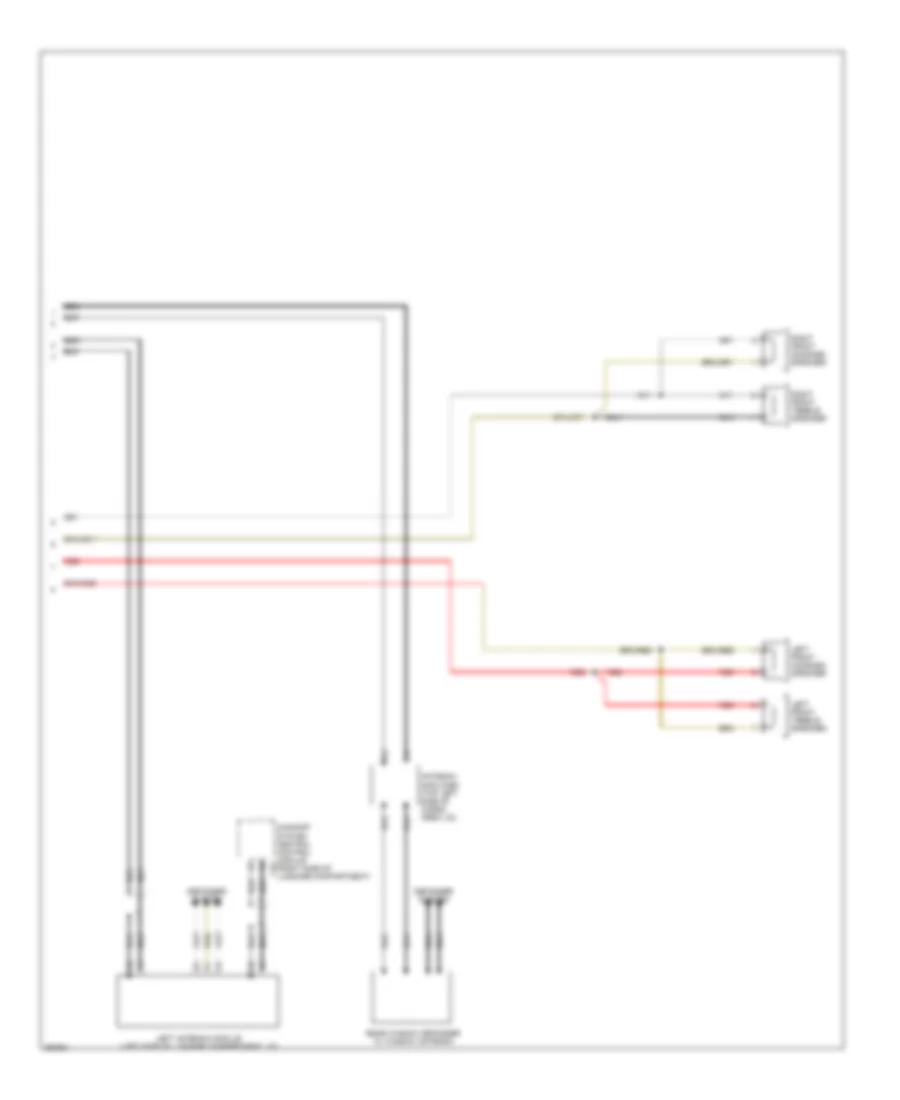 Radio Wiring Diagram, without Amplifier Late Production (2 of 2) for Audi A3 Quattro 2007