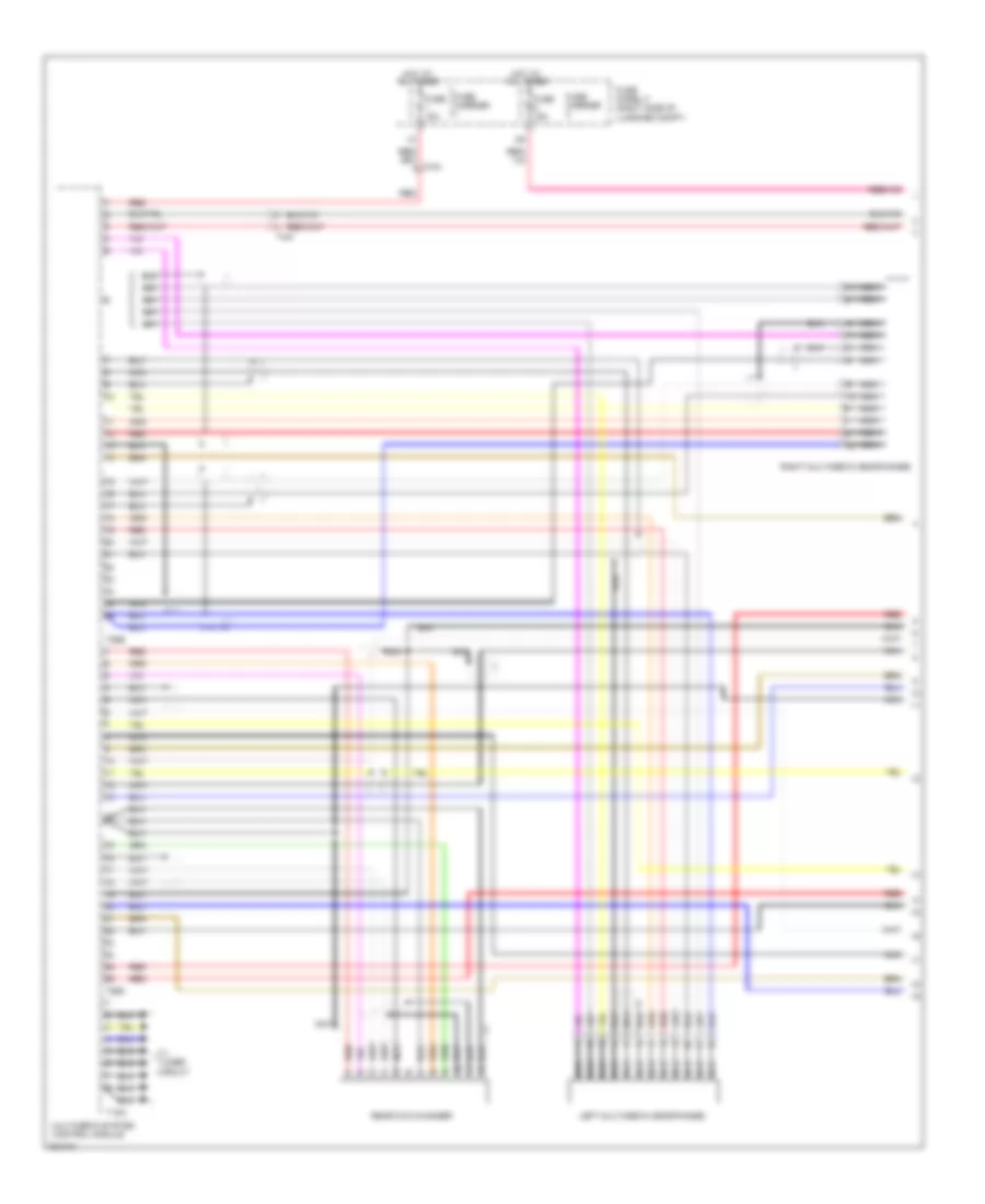 Rear Seat Entertainment Wiring Diagram (1 of 2) for Audi Q7 3.0 TDI 2012