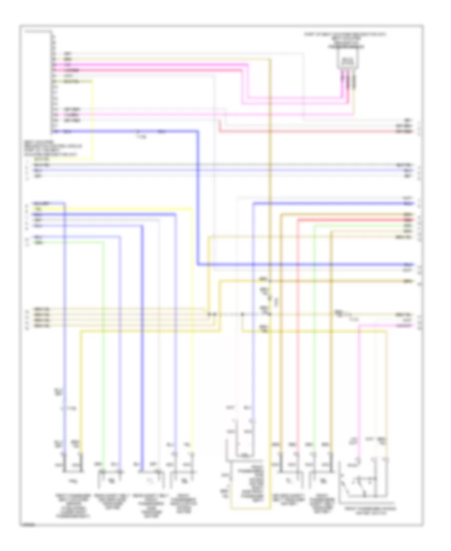 Supplemental Restraints Wiring Diagram (2 of 3) for Audi Q7 3.0 TDI 2012