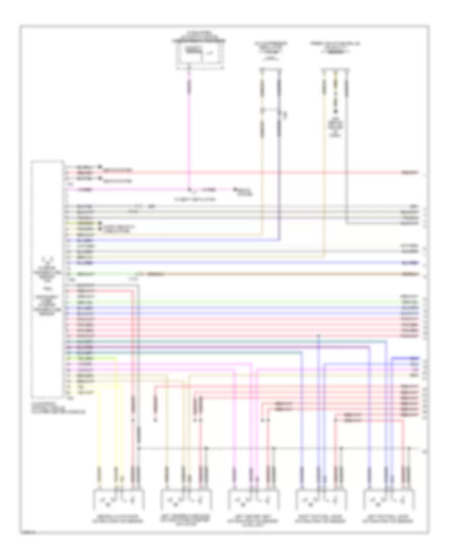 Automatic AC Wiring Diagram, Comfort (1 of 4) for Audi Q7 3.0 TDI 2012