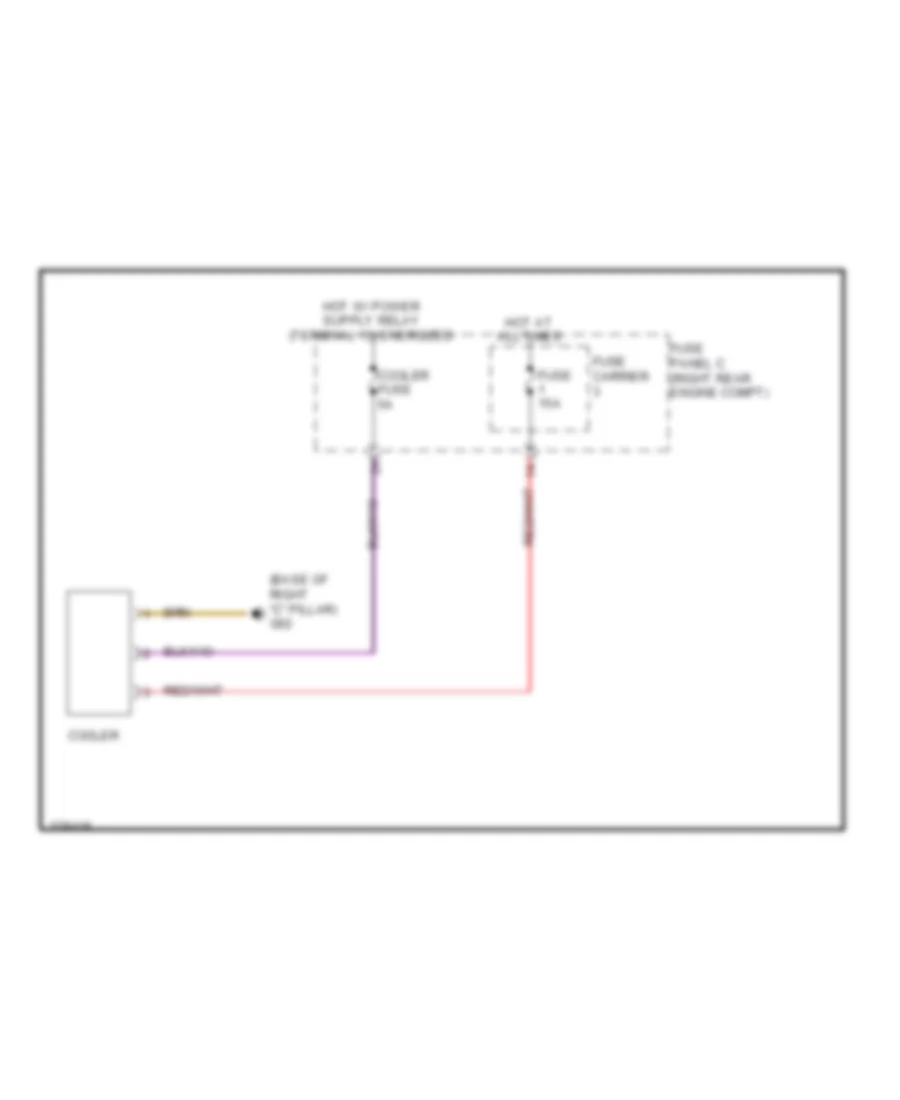 Cool Box Wiring Diagram for Audi Q7 3.0 TDI 2012