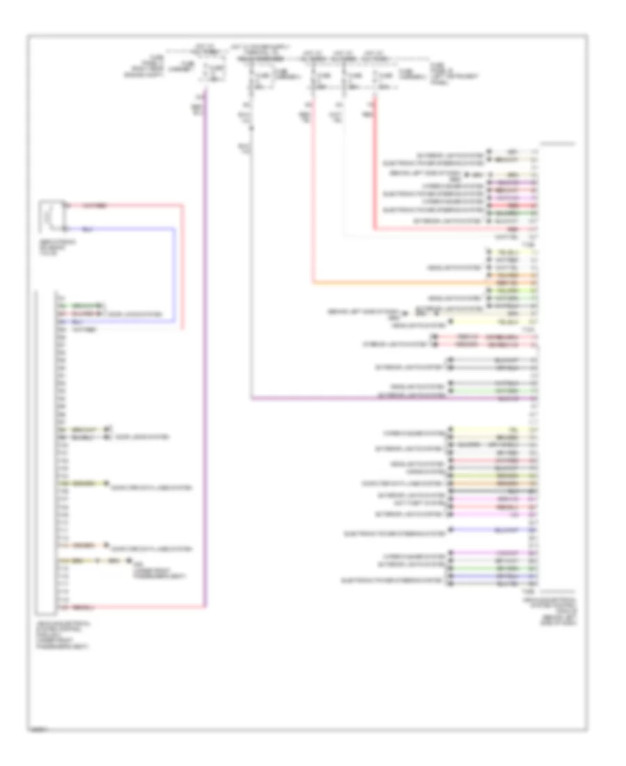 Vehicle Electrical System Control Module Wiring Diagram for Audi Q7 3.0 TDI 2012