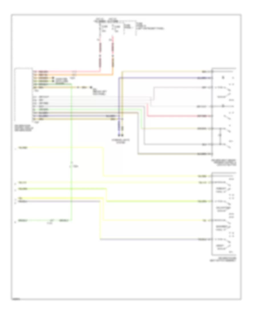 Memory Seat Wiring Diagram (2 of 2) for Audi Q7 3.0 TDI 2012