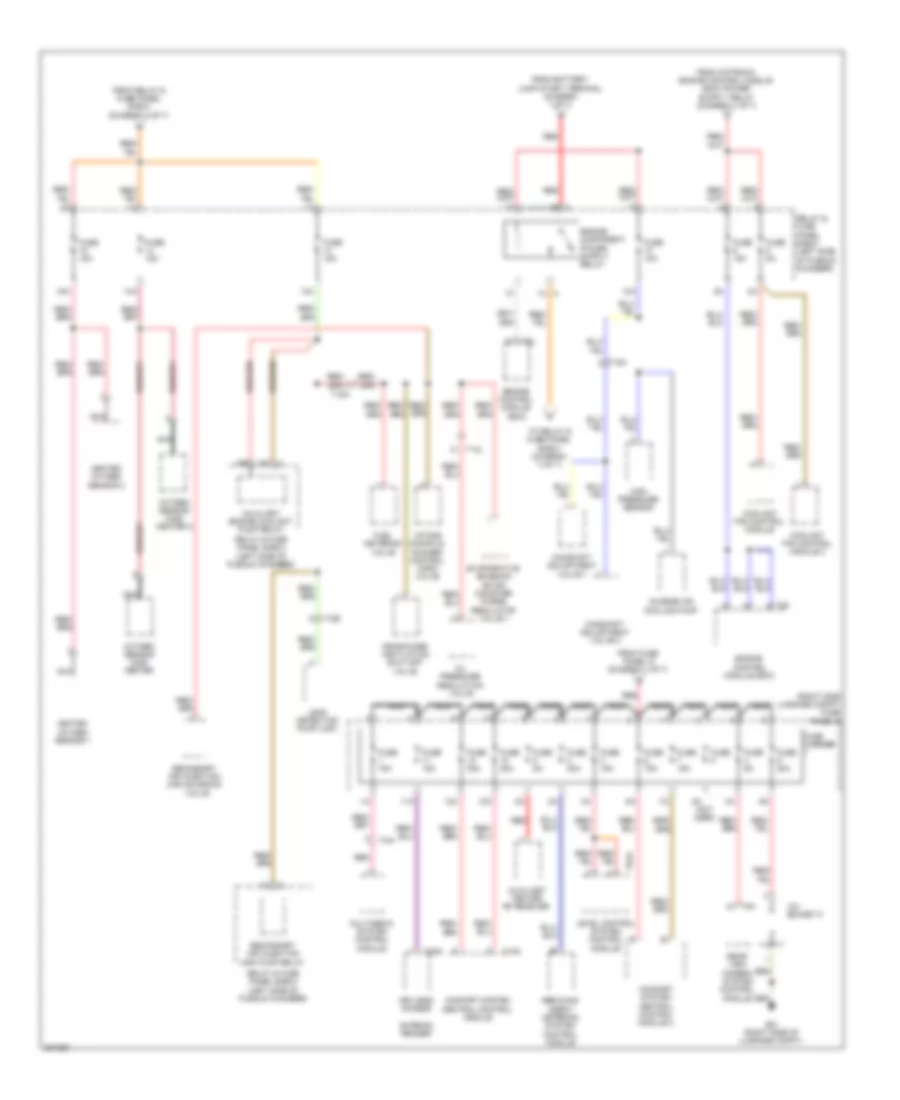 3.0L SC, Power Distribution Wiring Diagram (4 of 7) for Audi Q7 3.0 TDI 2012