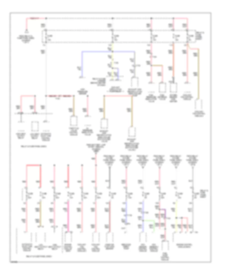 3.0L Turbo Diesel, Power Distribution Wiring Diagram (6 of 7) for Audi Q7 3.0 TDI 2012