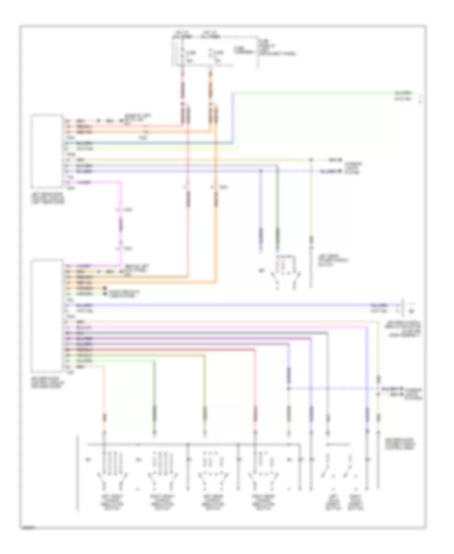 Power Windows Wiring Diagram 1 of 2 for Audi Q7 3 0 TDI 2012