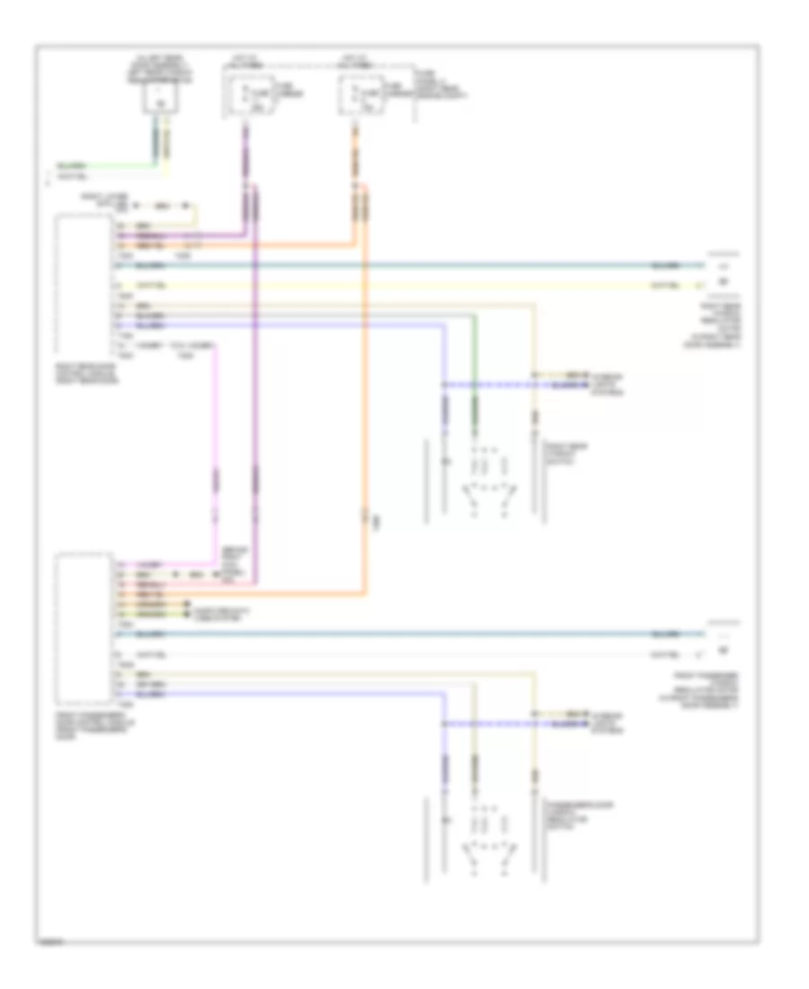 Power Windows Wiring Diagram (2 of 2) for Audi Q7 3.0 TDI 2012