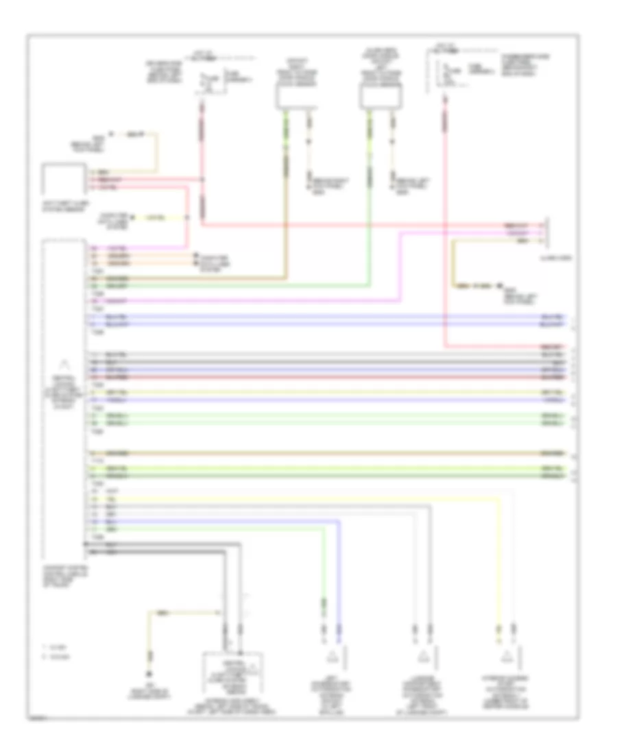 Anti theft Wiring Diagram 1 of 2 for Audi A4 2 0T 2010