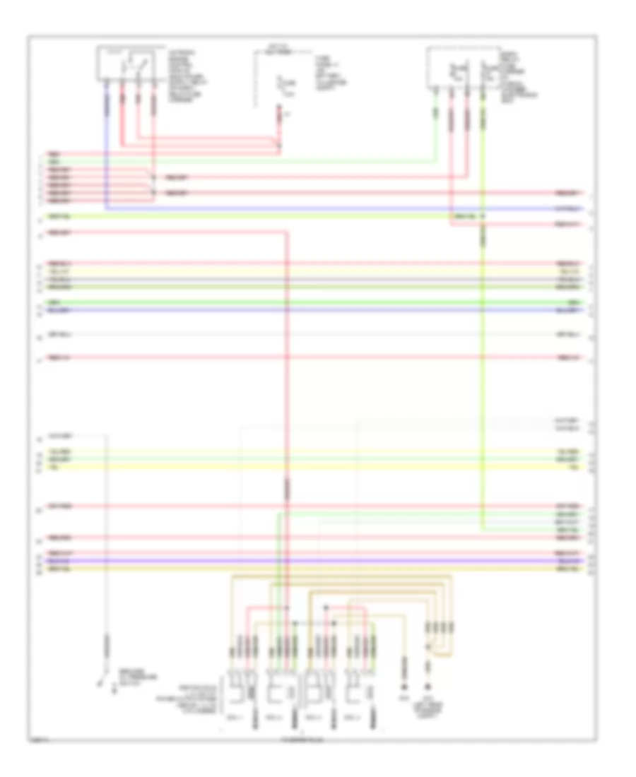 2.0L Turbo, Engine Performance Wiring Diagram (2 of 6) for Audi A4 2.0T 2010