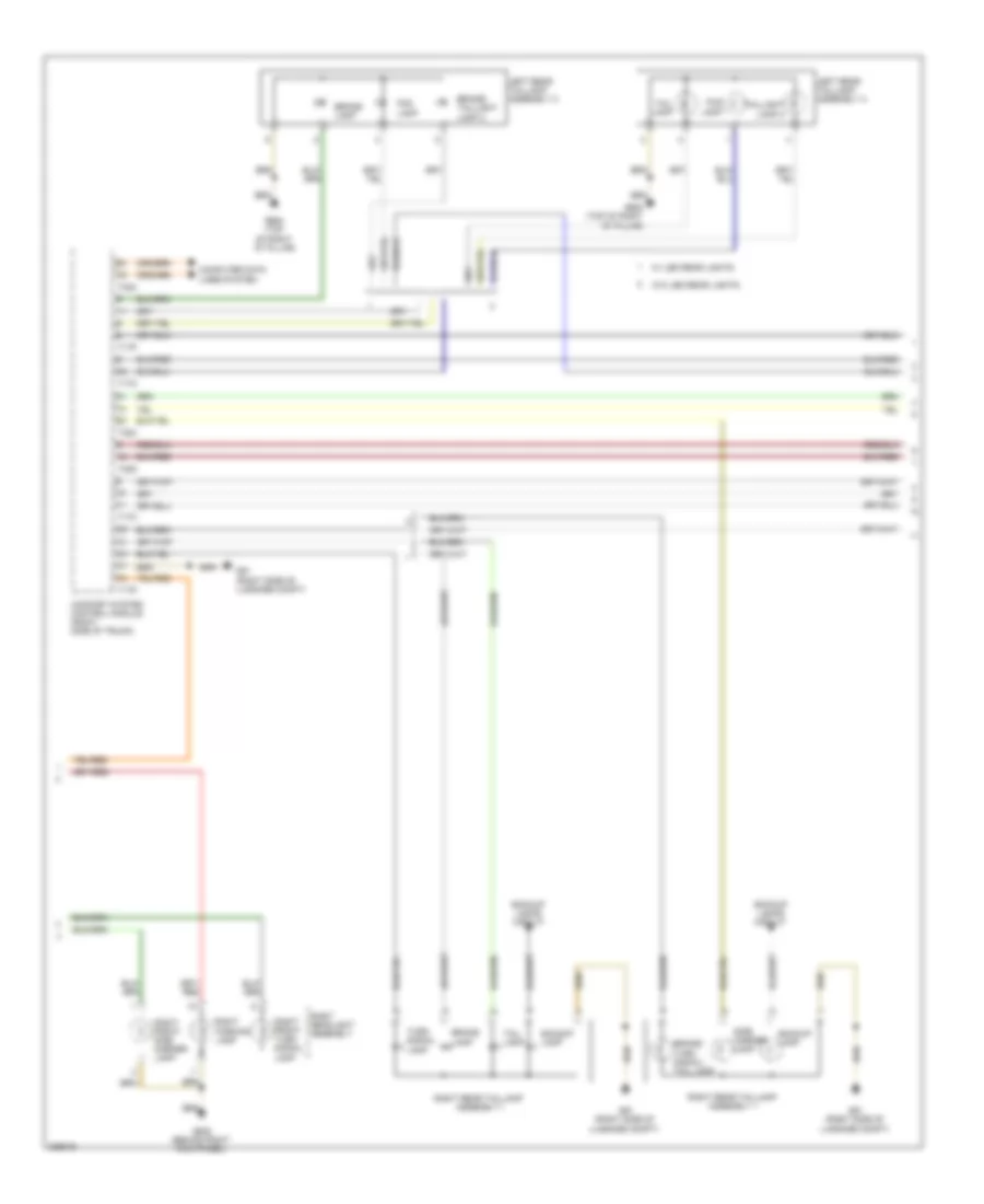 Exterior Lamps Wiring Diagram, Wagon (2 of 3) for Audi A4 2.0T 2010