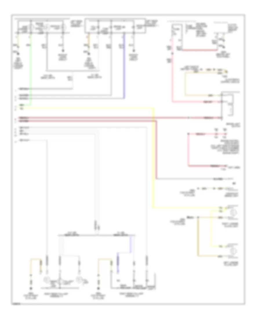 Exterior Lamps Wiring Diagram Wagon 3 of 3 for Audi A4 2 0T 2010