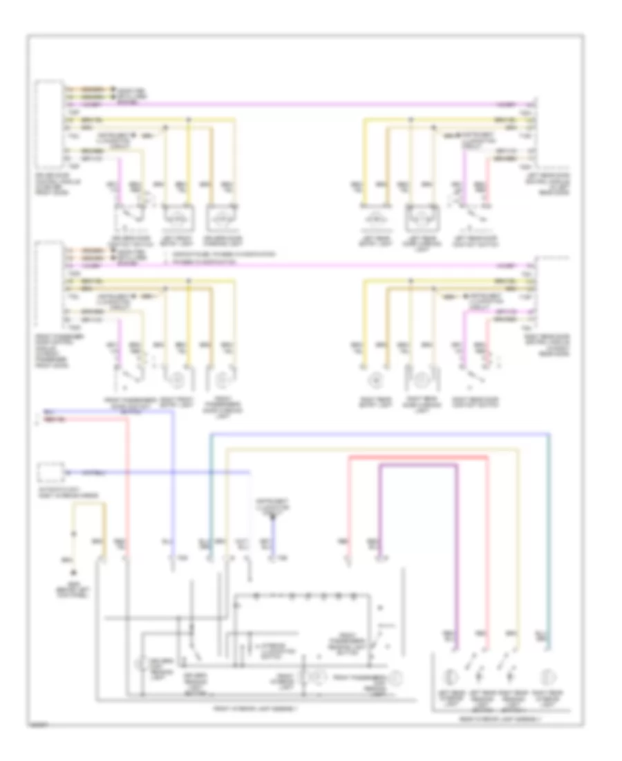 Courtesy Lamps Wiring Diagram (2 of 2) for Audi A4 2.0T 2010