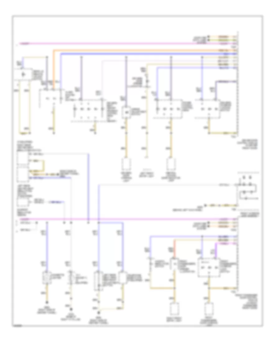 Instrument Illumination Wiring Diagram 2 of 2 for Audi A4 2 0T 2010