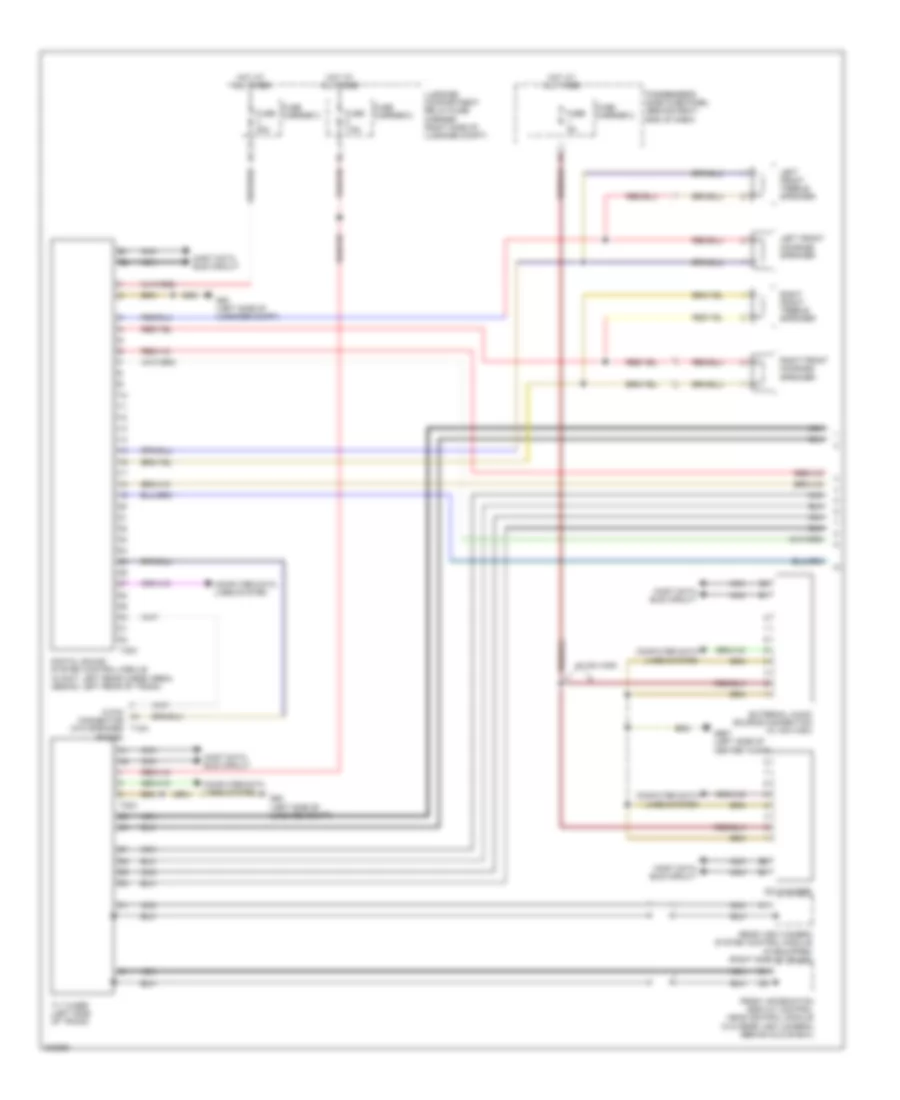 Navigation Wiring Diagram MMI 2 Basic 1 of 2 for Audi A4 2 0T 2010