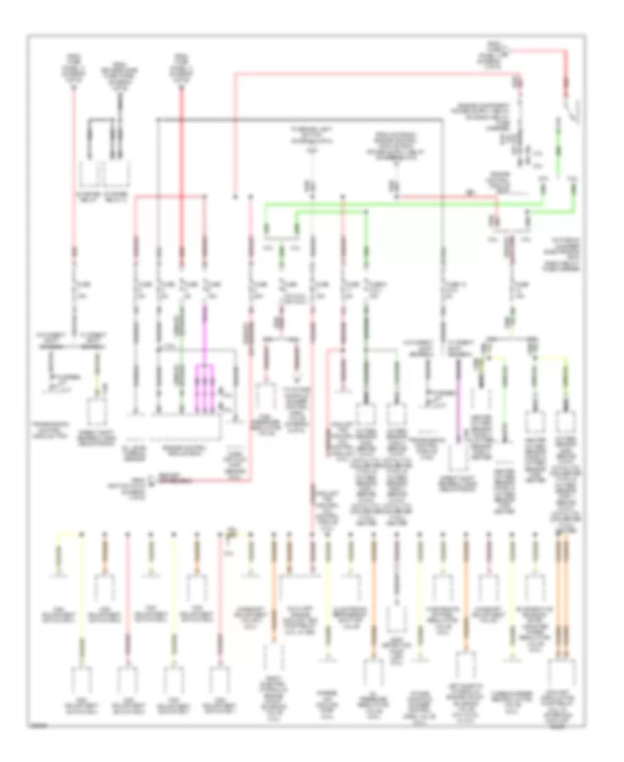 Power Distribution Wiring Diagram (5 of 6) for Audi A4 2.0T 2010