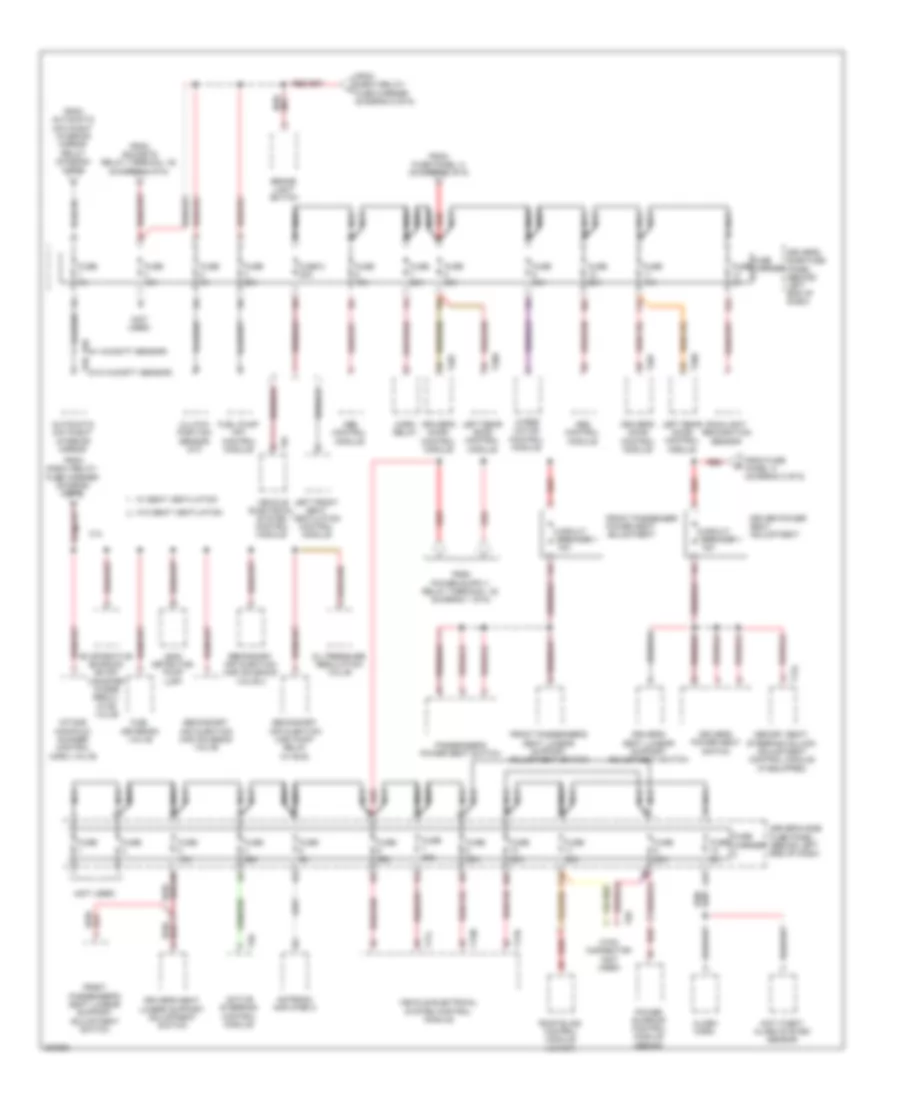 Power Distribution Wiring Diagram (6 of 6) for Audi A4 2.0T 2010