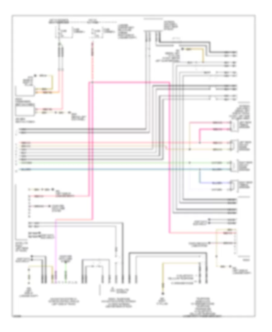 Radio Wiring Diagram, MMI 2 Basic (2 of 2) for Audi A4 2.0T 2010