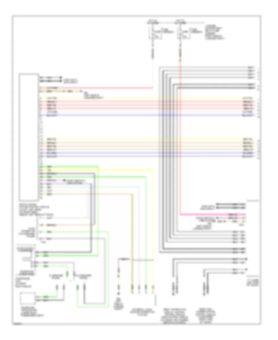 Radio Wiring Diagram, MMI 2 Standard (1 of 3) for Audi A4 2.0T 2010