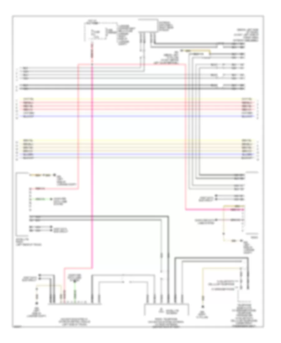 Radio Wiring Diagram, MMI 2 Standard (2 of 3) for Audi A4 2.0T 2010