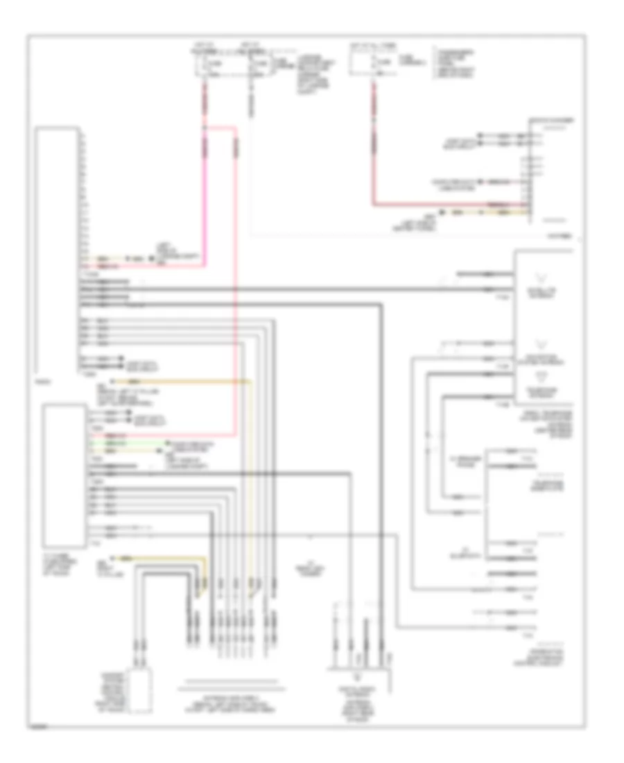 Radio Wiring Diagram, MMI 3 Premium (1 of 2) for Audi A4 2.0T 2010