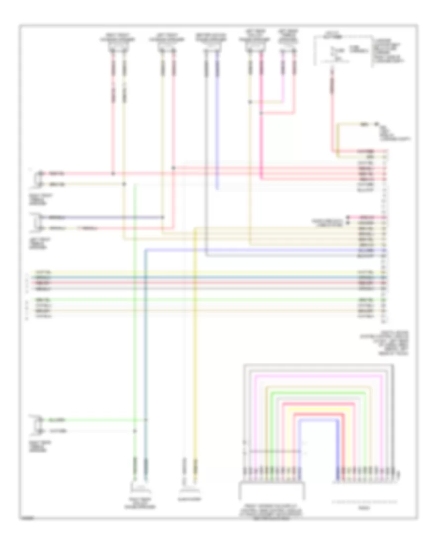Radio Wiring Diagram, Standard Infotainment (2 of 2) for Audi A4 2.0T 2010