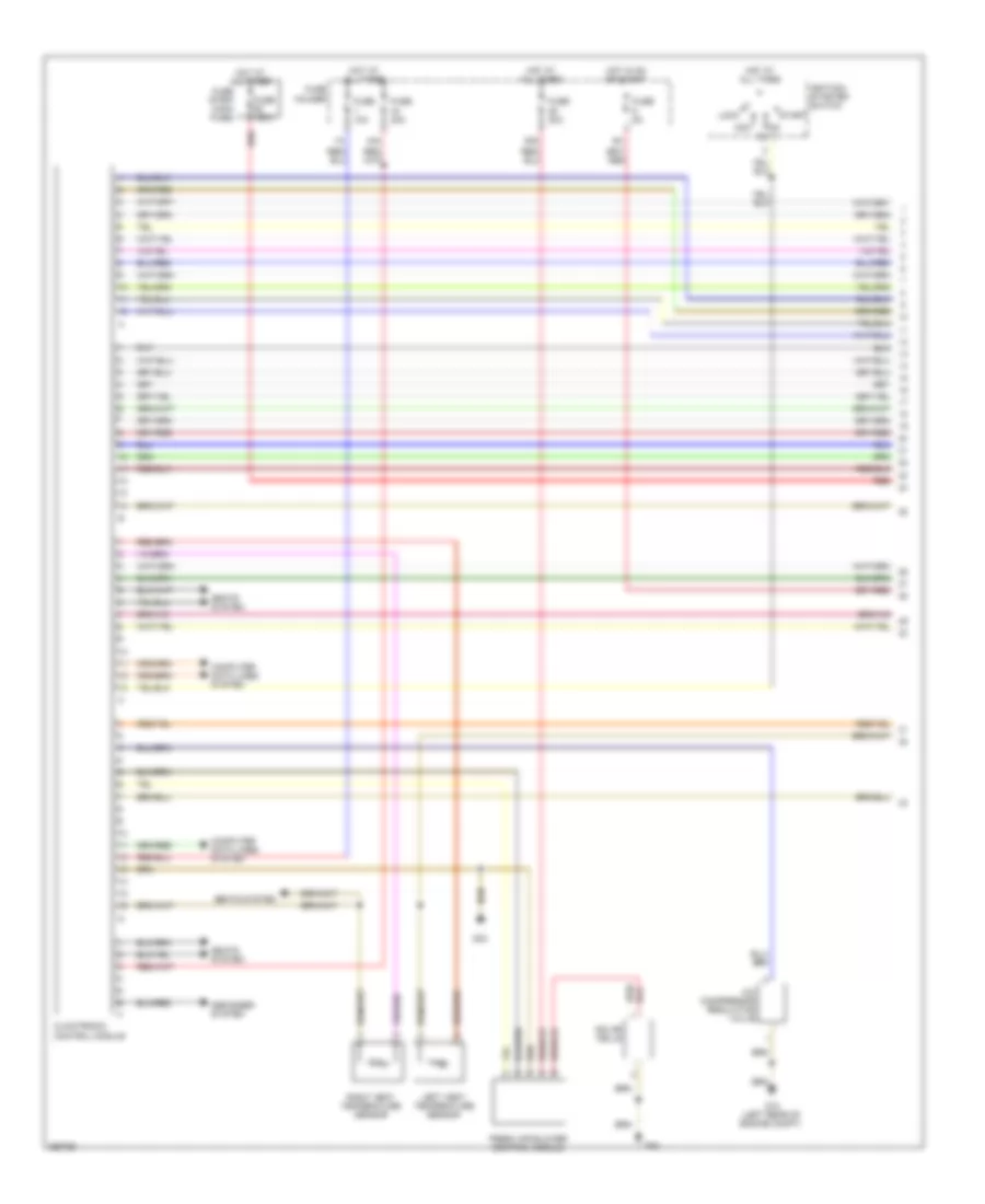 Automatic AC Wiring Diagram, Except Convertible (1 of 3) for Audi A4 2007
