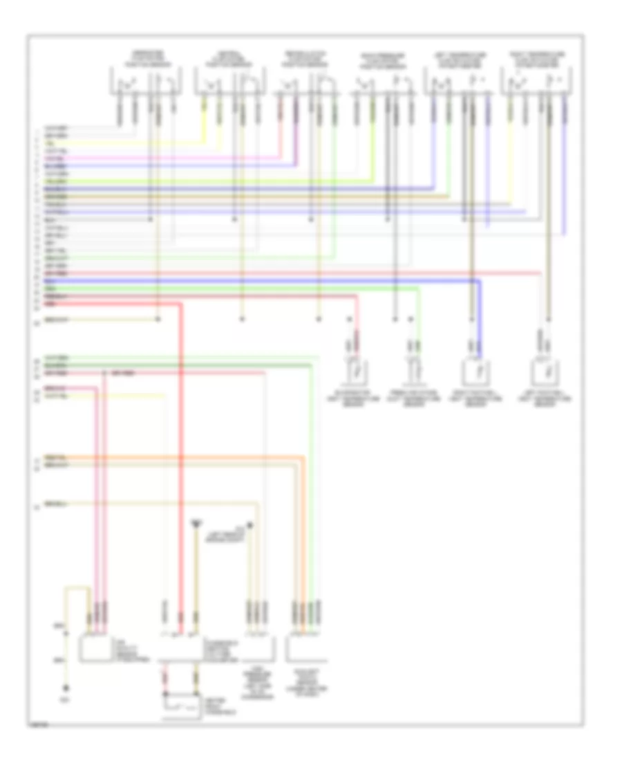 Automatic AC Wiring Diagram, Except Convertible (2 of 3) for Audi A4 2007